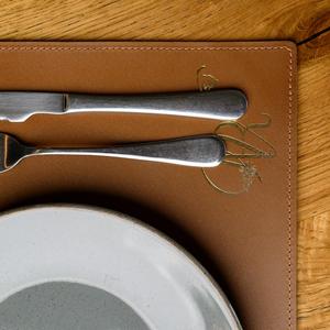 Stylish Luxury Handmade Genuine Leather Eco-Friendly <b>Place</b> <b>Mat</b> for Restaurant Dining Table Washable Non Slip Heat Resistant Pad - Product Image 5