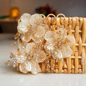 ที่ใส่ผ้าเช็ดปากปอกระเจาตกแต่งดอกไม้พรีเมี่ยมสำหรับห้องรับประทานอาหารห้องครัวการตกแต่งโต๊ะที่ทันสมัยและการใช้งานจากอินเดีย - Product Image 5