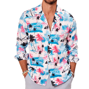 Meilleures ventes Chemises décontractées en coton et lin à manches courtes pour homme Chemise de plage boutonnée Premium Stock Quality Oem Custom - Product Image 1