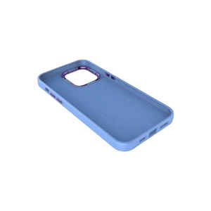 Coque de téléphone Netzy Luxury pour iPhone 14 Plus, édition SAFARI LUNA, bleu Sierra, TPU souple avec cadre métallique et anneau électroplaqué - Product Image 5