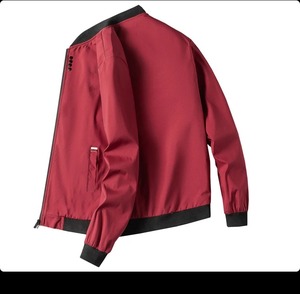 Spring and Autumn New Men's <b>Jacket</b> Coat Simple Solid Baseball Neck Zipper Windbreaker Coat <b>Cycling</b> Coat - Product Image 6
