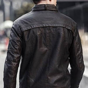 Veste en cuir pour homme, fabriquée sur mesure, avec logo personnalisé, design personnalisé, veste d'hiver pour homme, veste de mode pour homme - Product Image 5