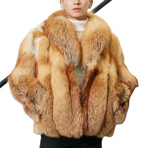 Manteau en fausse fourrure de luxe pour homme 2026 Classique Chaud Hiver Coupe-vent Veste Longue Manteau en fourrure de vison - Product Image 1