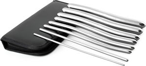 Hegar ชุดเครื่องขยายสแตนเลสสองด้าน8ชิ้น, เครื่องมือผ่าตัดพื้นฐานของเสียงควบคุมกระเพาะปัสสาวะอุ้งเชิงกราน - Product Image 3