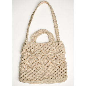 Dernière collection de sacs en coton faits main en macramé pour femmes fermeture à glissière pour plage voyage shopping cosmétiques à un bon prix - Product Image 3