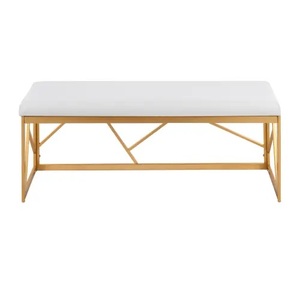 Unique Design Bench Furniture Removable Cover Storage Soft Fabric Comfort Seat Metal Frame for Home Living/Bedroom Metal Bench - Product Image 6