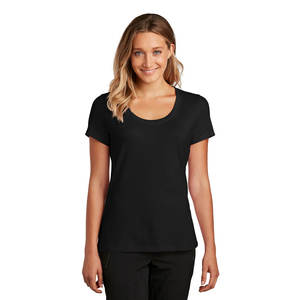 Camisetas lisas con serigrafía de logotipo personalizado para mujer - Product Image 1