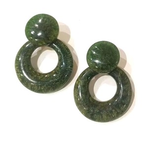 Ensemble de collier et de boucles d'oreilles pendantes en résine faits à la main modernes pour femmes, look élégant, boucles d'oreilles en résine, moule pour boucles d'oreilles en résine - Product Image 5