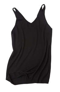 Camiseta sin Mangas de Algodón Tejido Asimétrico para Mujer, de la Mejor Calidad, Precio Económico, al por Mayor, Camisola Elástica con Tirantes Finos - Product Image 3