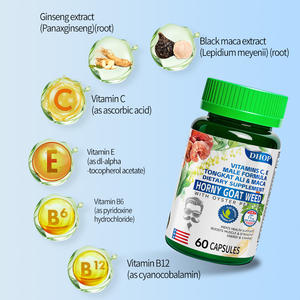 男性用健康補助食品 マカ、淫羊藿、牡蠣ペプチド、DHA、ビタミンC、E配合 エネルギー、スタミナ、筋肉サポート 60カプセル - Product Image 5