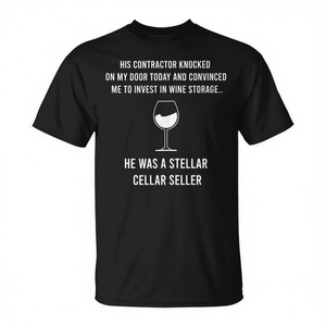 Stellar Cellar Seller Wine Investor T-Shirt Adulte Unisexe 100% Coton - Product Image 2
