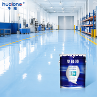 Peinture époxy industrielle pour sols / Peinture époxy-résine pour sols / Peinture époxy aqueuse pour sols de garage, application liquide de couche de finition