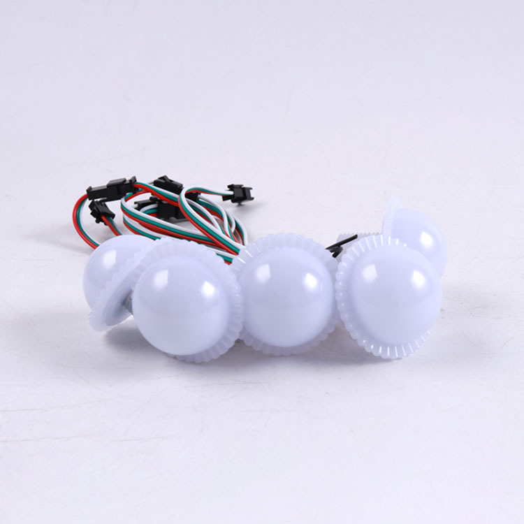 Miracle Bean 45mm IP67 PC Point Lights 12V 1W Full Color RGB LED Amusement Bubble Pixel Light for Outdoor Decoration