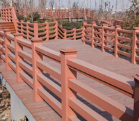 Système de balustrade composite WPC écologique pour extérieur - Durable, imperméable, installation facile pour balcon, terrasse et jardin