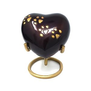 Urnes funéraires de crémation en forme de coeur en laiton d'amour d'animal familier élégant pour des cendres souvenir de crémation en laiton de forme unique avec des prix bas 2024 - Product Image 3