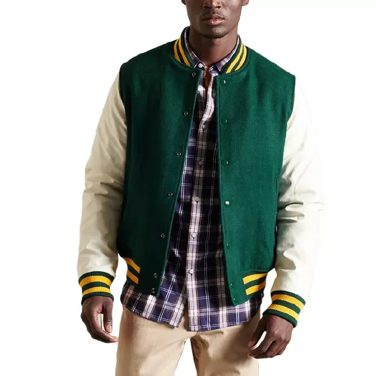 Personalizado Baseball Versity Varisty Letterman Jaqueta Anime Bordado Bombardeiro Varsity Jaqueta Homens