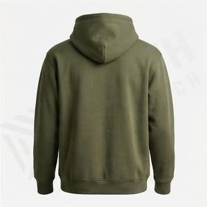 Sudadera con Capucha Premium para Hombre, 100% Algodón de Alto Gramaje, Estampado Personalizado, Estilo Urbano de Invierno, Teñido Liso - Product Image 2