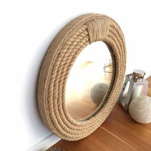 Espejo Decorativo de Pared de Diseño de Alta Calidad, Espejo de Diamantes, Decoración en Blanco y Negro, Accesorios de Decoración, Espejo con Marco de Resina Incrustada, Gran Venta - Product Image 1