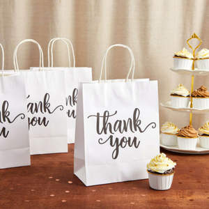 Hot Selling Logo Printing Customised Paper Bags with <b>Twisted</b> Handle Gift Bags Shopping Bags for Craft, Fashion, Gold Supp - Product Image 2