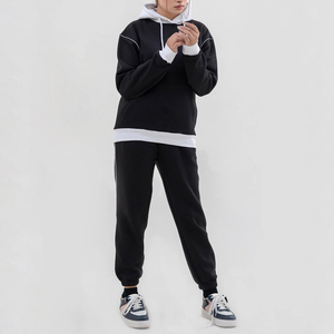 Marque privée décontracté solide 100% coton femmes hiver chaud pull survêtement haute qualité Offre Spéciale - Product Image 1