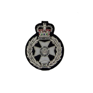 Insigne de blazer brodé en fil de métal de régiment de conception personnalisée le plus vendu Badges de broderie faits à la main de haute qualité - Product Image 6