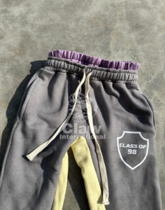 Pantalones de chándal unisex de primera calidad, pantalones de jogging hechos en Pakistán con cierre de cordón, tela de lona informal, joggers de lana para hombre, venta - Product Image 3