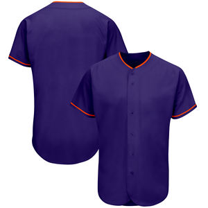 Camiseta de béisbol de poliéster con estampado liso para hombre y mujer, uniforme deportivo personalizado de softball para jóvenes - Product Image 5