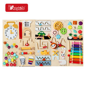 B2B, venta al por mayor, juguete Montessori educativo, tablero ocupado de pared de madera para niños W12D741 - Product Image 5