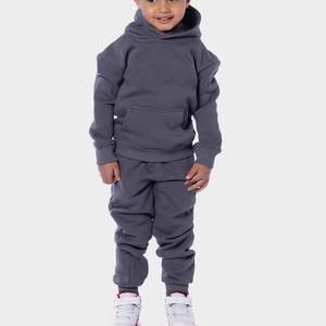 Conjunto de Sudadera con capucha orgánica para niños, conjuntos de Jogger para niños, conjuntos de ropa personalizados para niños pequeños, chándal bordado ecológico para niños - Product Image 1