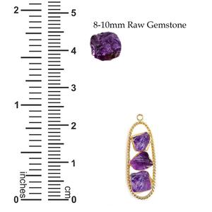 Vente en gros de bijoux DIY Fournitures de charme de pierres précieuses en cristal naturel brut dans le thème religieux chrétien de style torsadé - Product Image 3