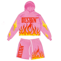 Conjunto de Sudadera con Capucha y Pantalones Deportivos de 2 Piezas para Hombre con Logotipo Personalizado OEM, Ropa Urbana Reversible Ecológica de Poliéster/Algodón