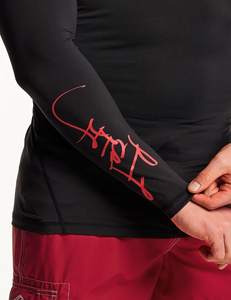 Camisas profesionales de manga larga de compresión de secado rápido para hombre, camisetas de gimnasio de verano, protección solar, protectores contra sarpullidos, Spandex/nailon, impresión Digital - Product Image 6