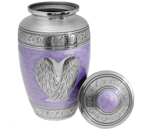 Urnes funéraires modernes faites à la main en céramique naturelle de style américain pour cendres masculines et féminines - Prix de gros pour l'enterrement commémoratif - Product Image 1