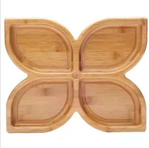 ถาดแบ่งช่องทำจากไม้ธรรมชาติที่เก็บจานของขวัญโต๊ะกาแฟในห้องครัว - Product Image 6
