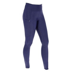 Mallas de montar a caballo de alta demanda, Pantalones de mujer, agarre de asiento completo, ropa ecuestre elástica, medias personalizadas al por mayor a granel - Product Image 3