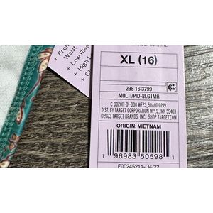 Slip bikini da donna Wild Fable blu a vita alta, design patchwork cheeky con doppio laccetto laterale, taglia XL, 1 pezzo - Product Image 2