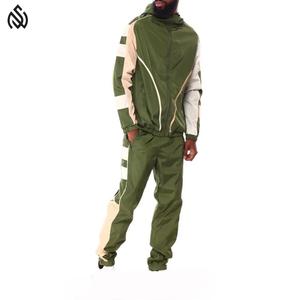 2025 nuevo diseño cortavientos con logotipo personalizado para hombre, ropa de calle de talla grande de alta calidad, chándales impermeables de algodón con cremallera, estilo informal - Product Image 3