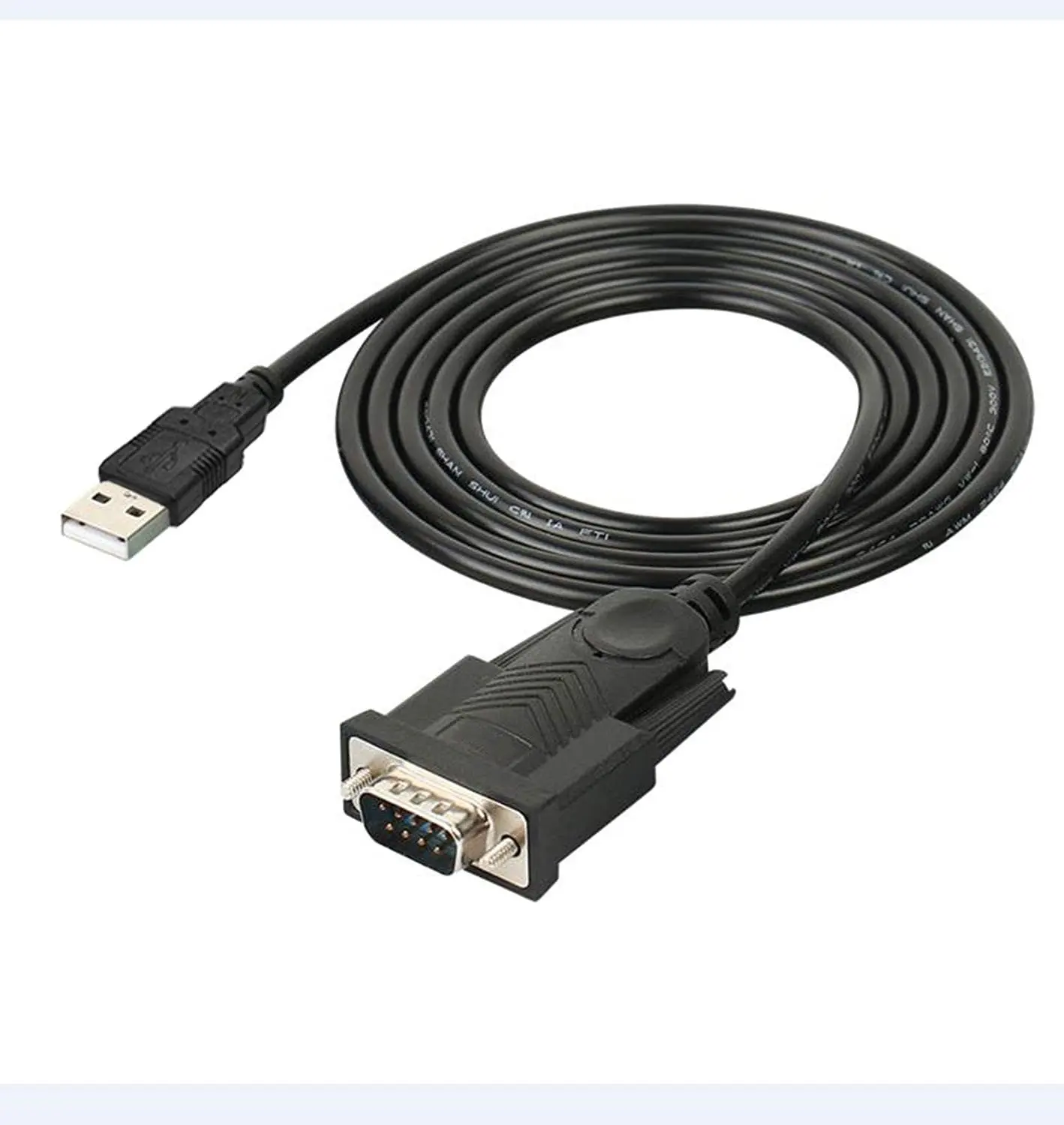 Prolific PL2303 Chip USB to RS232 Serial Adapter Converter USB A Male to DB9 Male RS232 to USB Cable