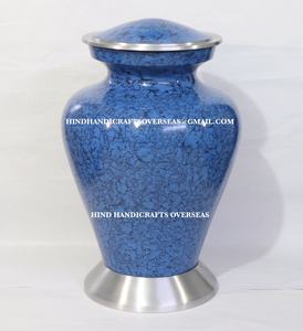 Urnes funéraires en aluminium de style américain de haute qualité pour cendres humaines, fournisseur indien d'articles funéraires faits à la main - Product Image 3