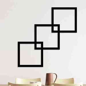 Arte de pared de metal para sala de estar New Look, arte de pared hecho a mano para comedor, marco cuadrado, decoración clásica de Hotel - Product Image 2