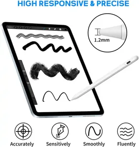 Stylets à écran tactile à rejet de paume pour <span class=keywords><strong>Apple</strong></span> <span class=keywords><strong>Pencil</strong></span> 1ère <span class=keywords><strong>génération</strong></span> - Product Image 5