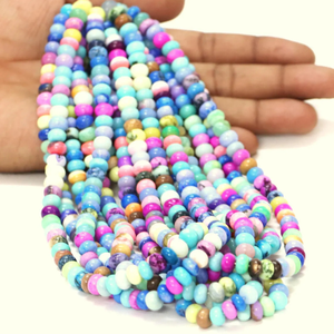 Cuentas Redondas de Ópalo Multicolor: Piedras Preciosas AAA para Joyería y Artesanía (6-9 mm, 16 pulgadas) - Product Image 3