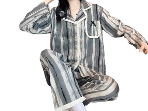 High Quality Modal Floral Printed Pajamas Set with Customizable Colors Quick Dry & Breathable Fabric Elastic Waist - Product Image 3