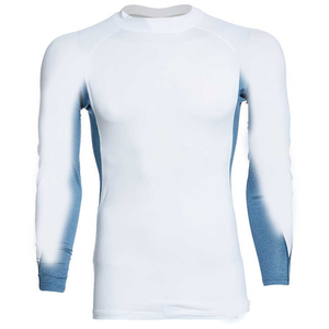 Impresión de transferencia de calor de peso pesado Unisex Rash Guard Logotipo personalizado Ropa de arte marcial Entrenamiento BJJ Jiu Jitsu Transpirable Manga completa - Product Image 4