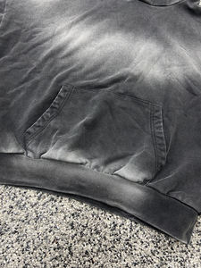 เสื้อฮู้ดดี้ผู้ชายผ้าฝ้ายเฟรนช์เทอร์รี่เนื้อหนา 100% ปักลายดิจิตอล ลายกรด 3 มิติ ประดับเพชร  แบบสั่งทำจากโรงงาน - Product Image 4