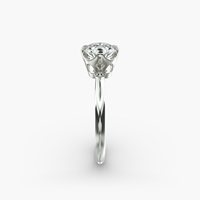 Bague de fiançailles classique en argent 925 avec diamant taille princesse pour femme, sertie à griffes, style géométrique