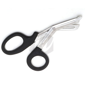 Cisailles noires Trauma 7 1/4 Ciseaux robustes EMT Ambulanciers paramédicaux Équipes de sauvetage Pompiers Instruments médicaux d'urgence - Product Image 3