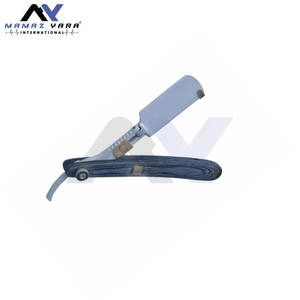 Navaja de Afeitar Profesional Negra y Blanca para Barbería, Corte Recto, Afeitado, Cuchilla para Cortar Cabello, Bigote y Cejas - Product Image 6