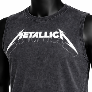 Camiseta sin mangas para hombre, estilo rockero, con estampado de letras, lavado ácido, vintage, streetwear, camiseta muscular de algodón, chaleco de verano, personalizada - Product Image 5