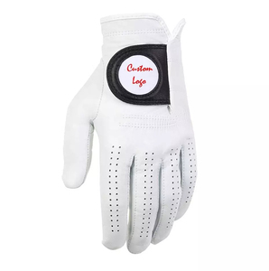 Guantes de Golf Personalizados al por Mayor de Fábrica, Guantes de Golf Sintéticos de Compresión para Hombre, Ajuste Universal, Blanco y Azul - Product Image 6